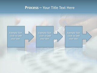 A Person Holding A Small Device In Their Hands PowerPoint Template