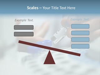 A Person Holding A Small Device In Their Hands PowerPoint Template