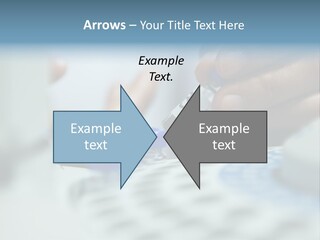 A Person Holding A Small Device In Their Hands PowerPoint Template