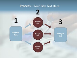A Person Holding A Small Device In Their Hands PowerPoint Template