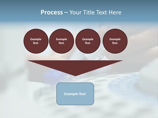 A Person Holding A Small Device In Their Hands PowerPoint Template