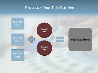 A Person Holding A Small Device In Their Hands PowerPoint Template