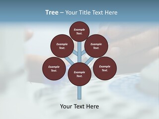 A Person Holding A Small Device In Their Hands PowerPoint Template