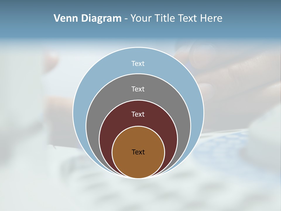 A Person Holding A Small Device In Their Hands PowerPoint Template