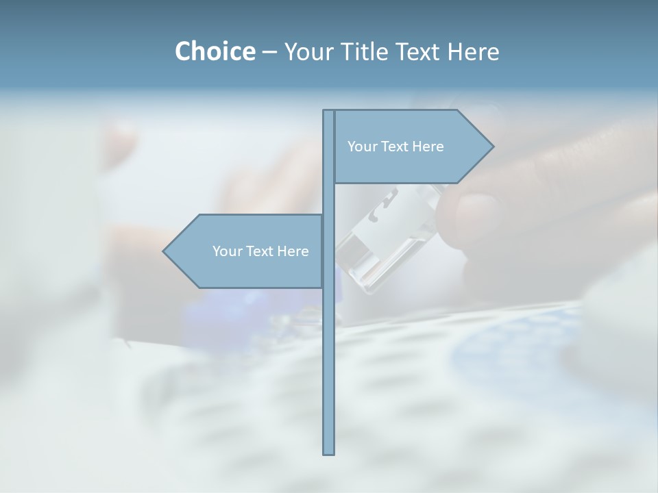 A Person Holding A Small Device In Their Hands PowerPoint Template
