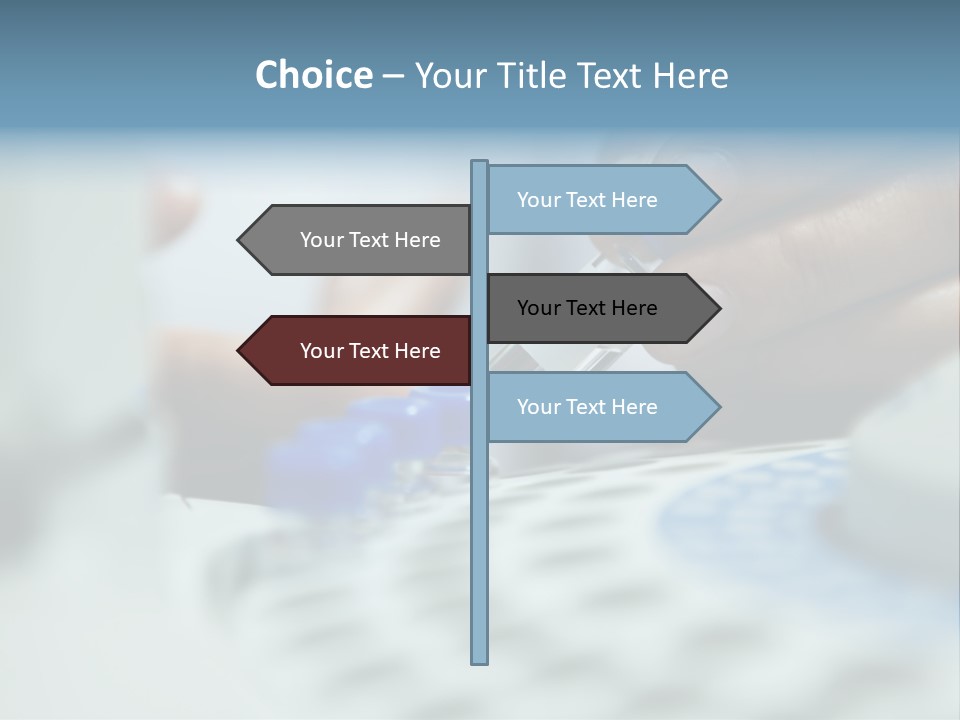 A Person Holding A Small Device In Their Hands PowerPoint Template