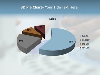 A Person Holding A Small Device In Their Hands PowerPoint Template