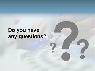 A Person Holding A Small Device In Their Hands PowerPoint Template