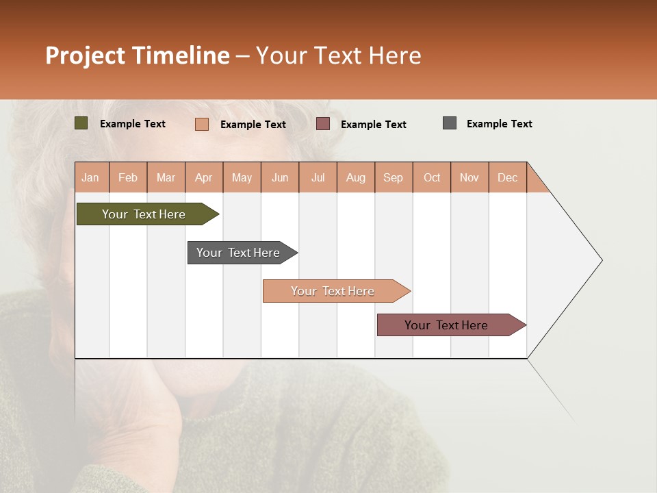 A Woman Smiling With Her Hands On Her Face PowerPoint Template