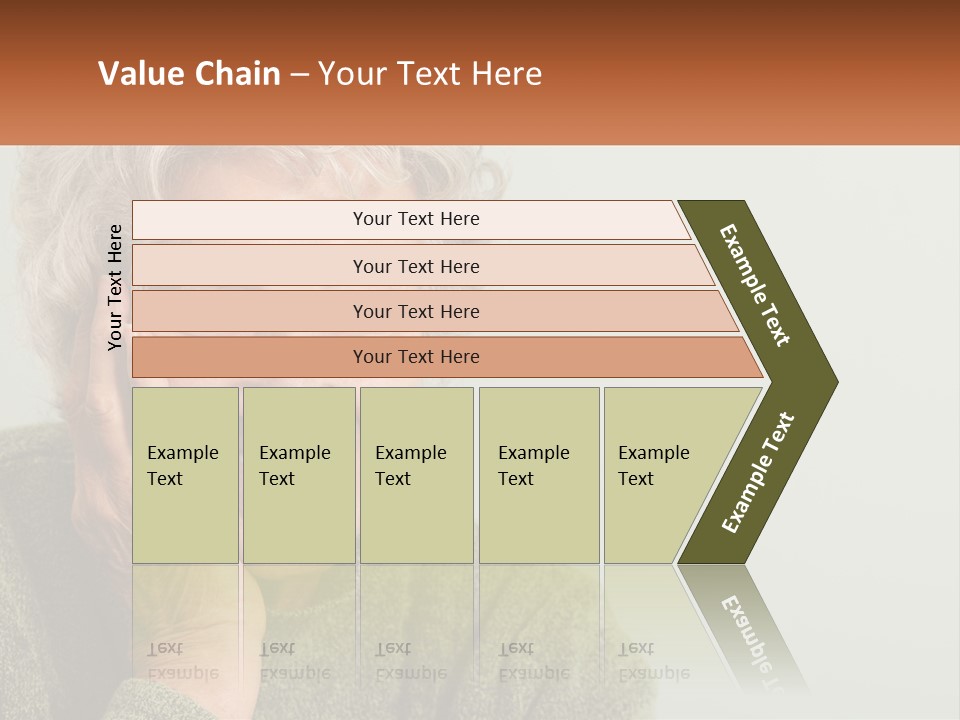 A Woman Smiling With Her Hands On Her Face PowerPoint Template