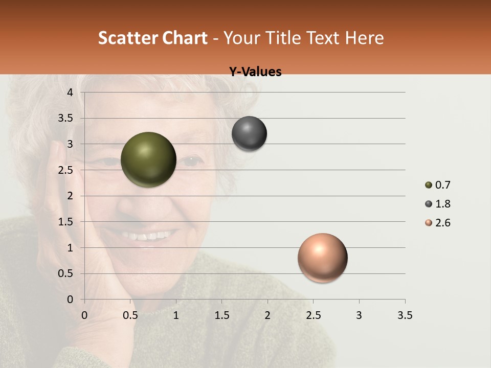 A Woman Smiling With Her Hands On Her Face PowerPoint Template