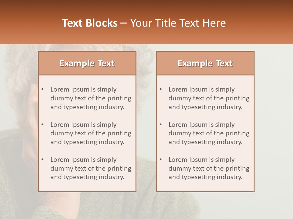 A Woman Smiling With Her Hands On Her Face PowerPoint Template