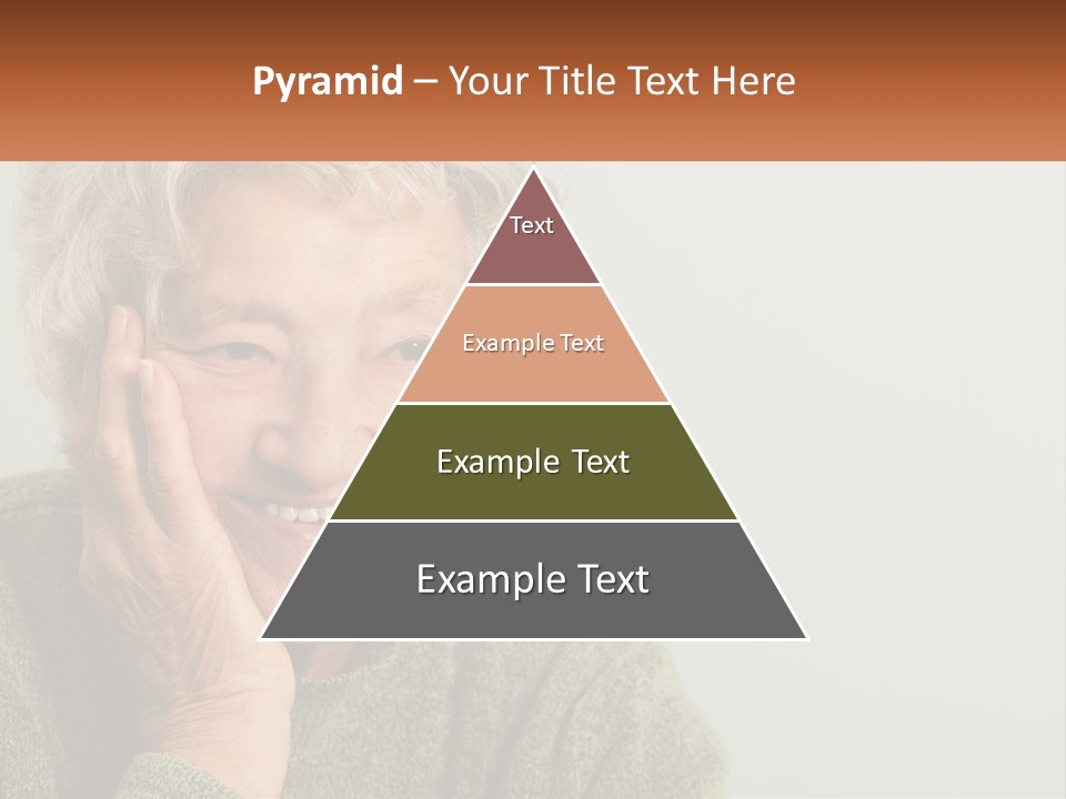 A Woman Smiling With Her Hands On Her Face PowerPoint Template