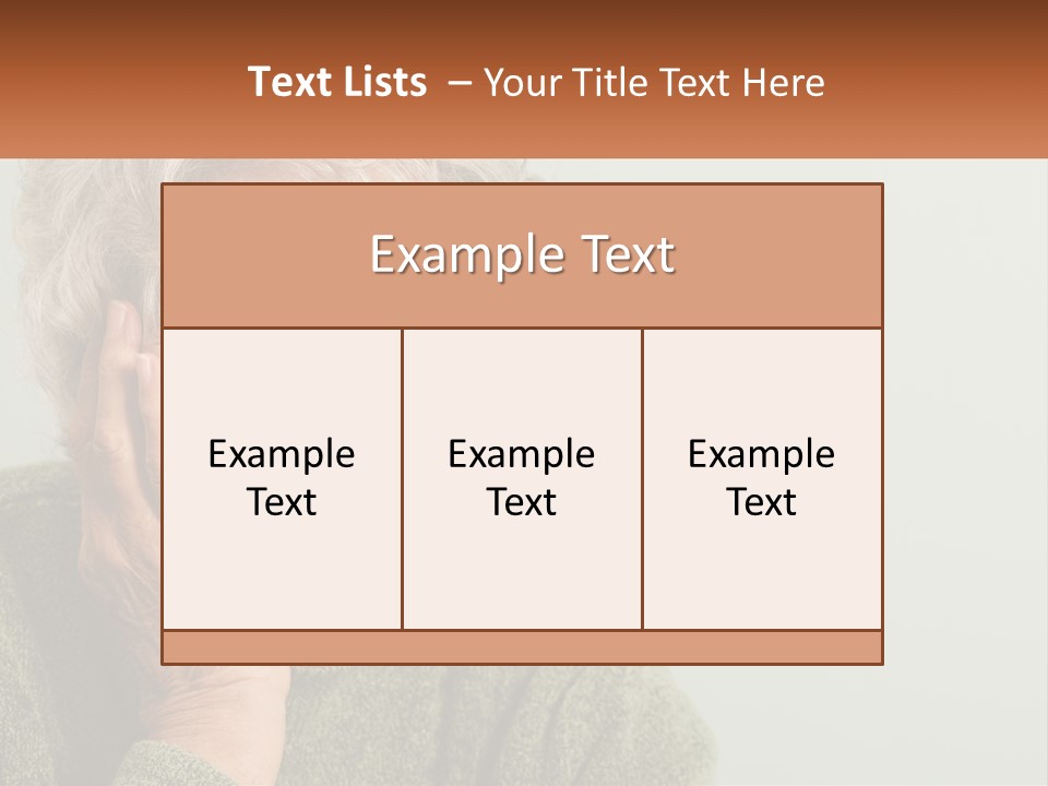 A Woman Smiling With Her Hands On Her Face PowerPoint Template