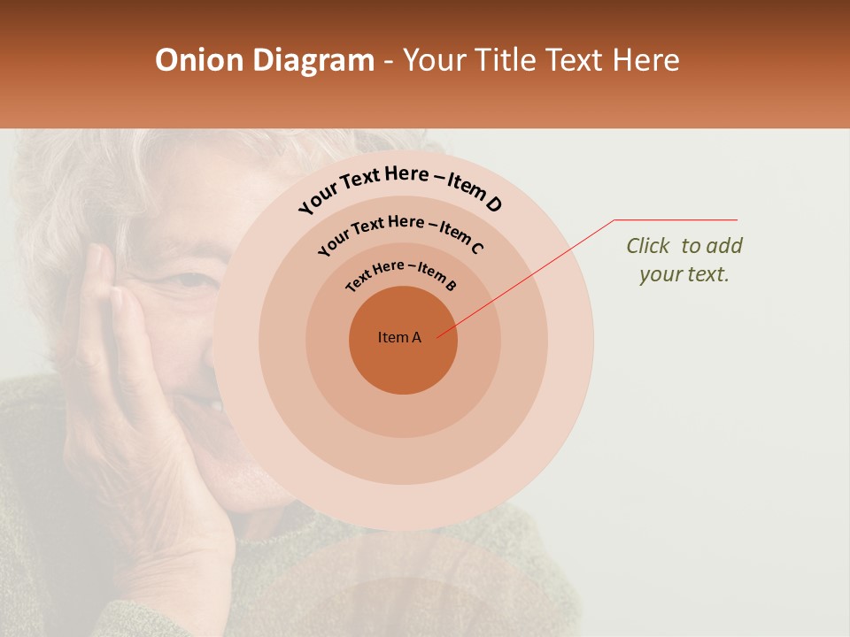 A Woman Smiling With Her Hands On Her Face PowerPoint Template