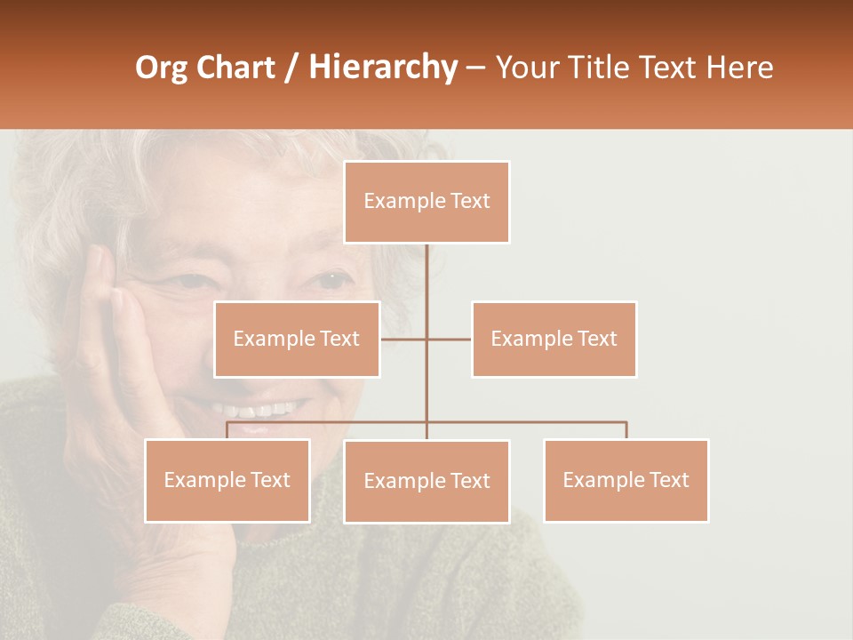 A Woman Smiling With Her Hands On Her Face PowerPoint Template