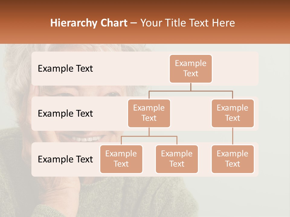 A Woman Smiling With Her Hands On Her Face PowerPoint Template