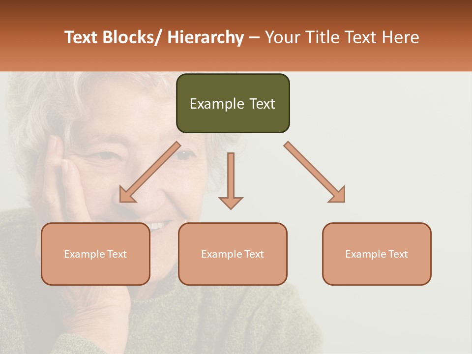 A Woman Smiling With Her Hands On Her Face PowerPoint Template