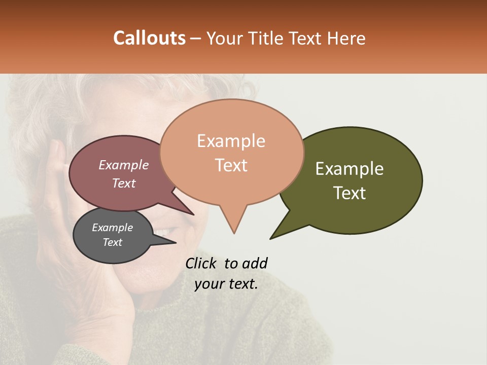 A Woman Smiling With Her Hands On Her Face PowerPoint Template