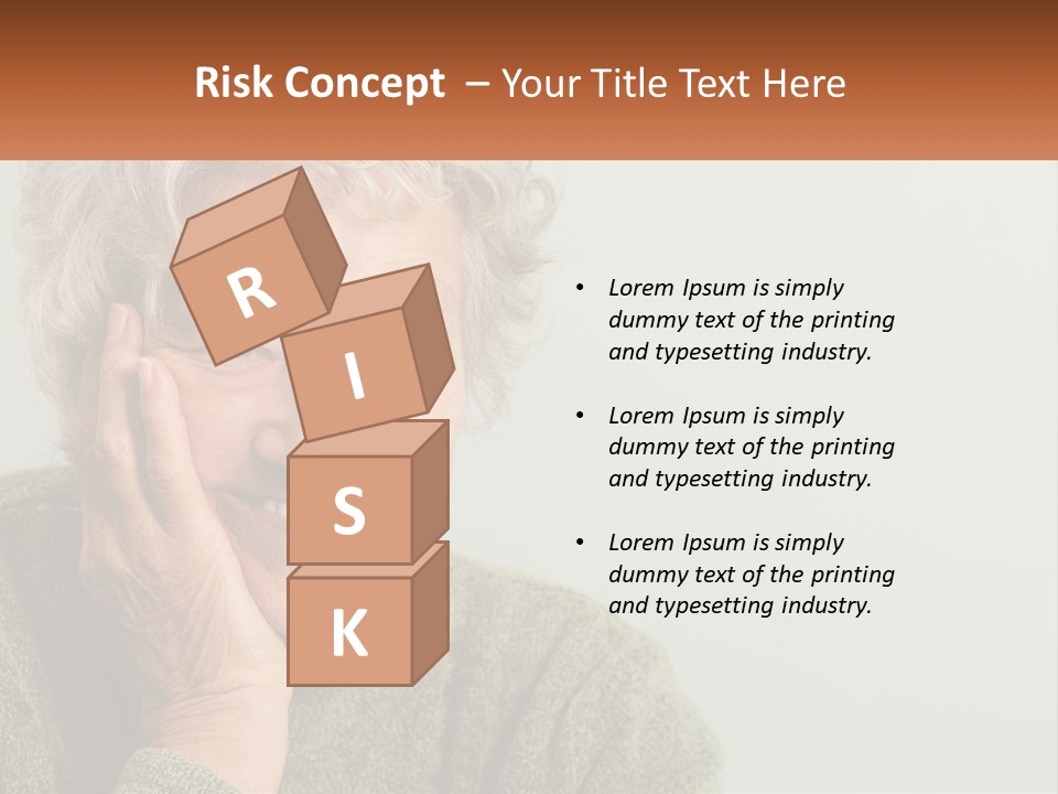 A Woman Smiling With Her Hands On Her Face PowerPoint Template