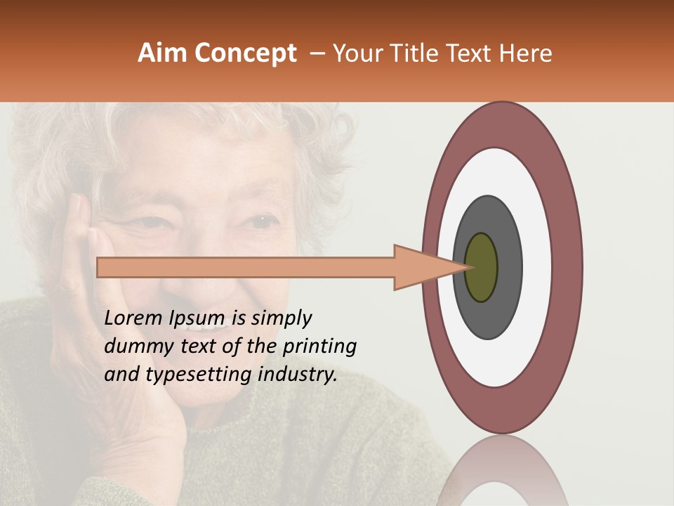 A Woman Smiling With Her Hands On Her Face PowerPoint Template