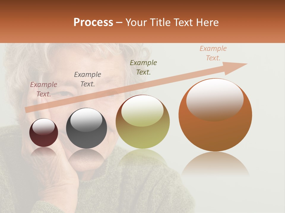 A Woman Smiling With Her Hands On Her Face PowerPoint Template