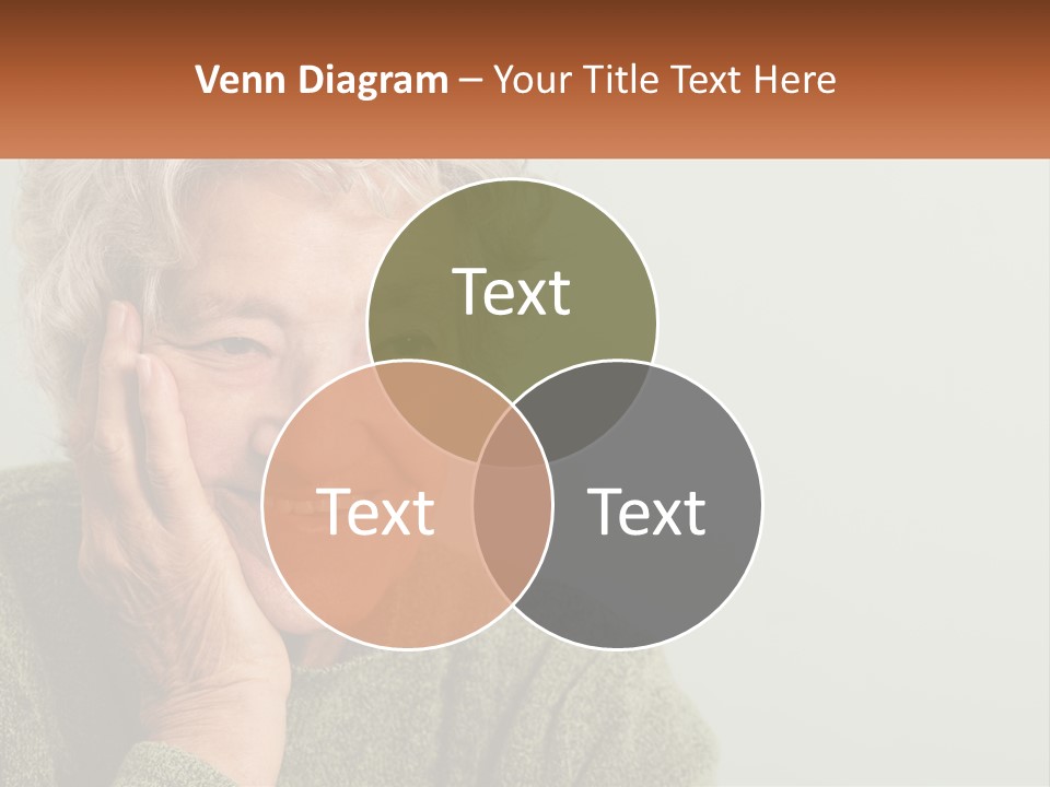 A Woman Smiling With Her Hands On Her Face PowerPoint Template