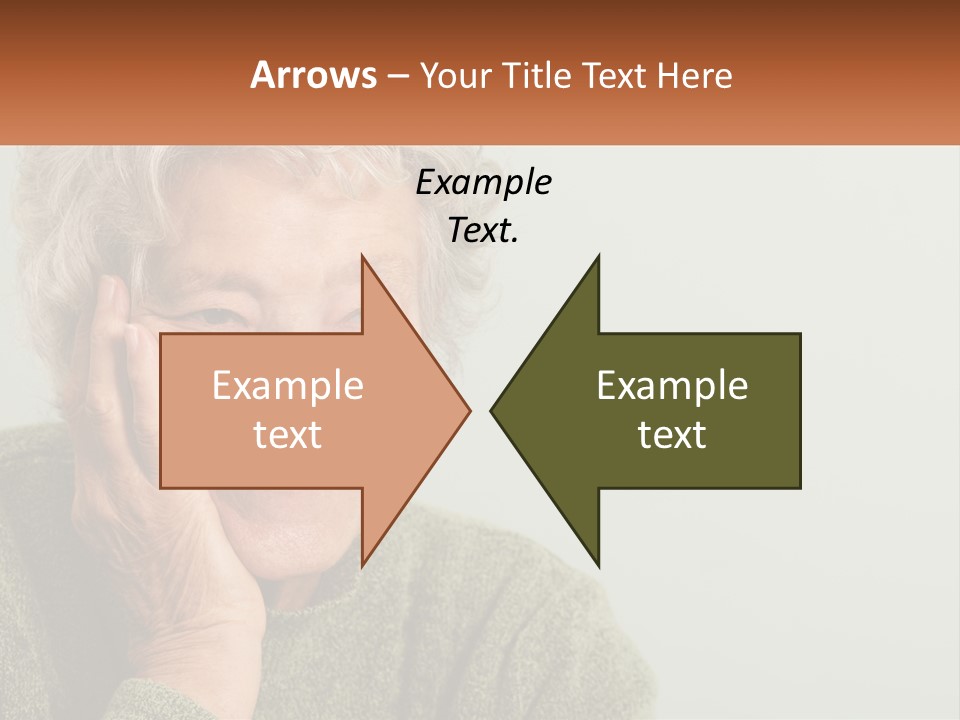 A Woman Smiling With Her Hands On Her Face PowerPoint Template