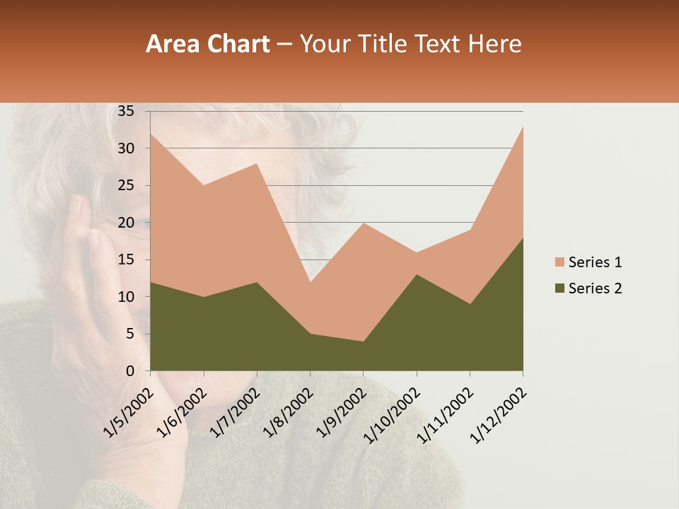 A Woman Smiling With Her Hands On Her Face PowerPoint Template