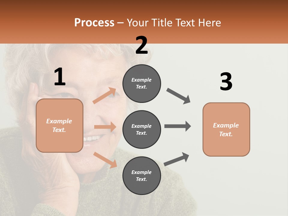A Woman Smiling With Her Hands On Her Face PowerPoint Template