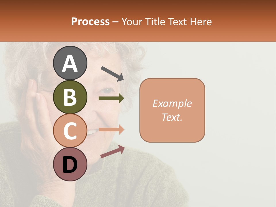 A Woman Smiling With Her Hands On Her Face PowerPoint Template
