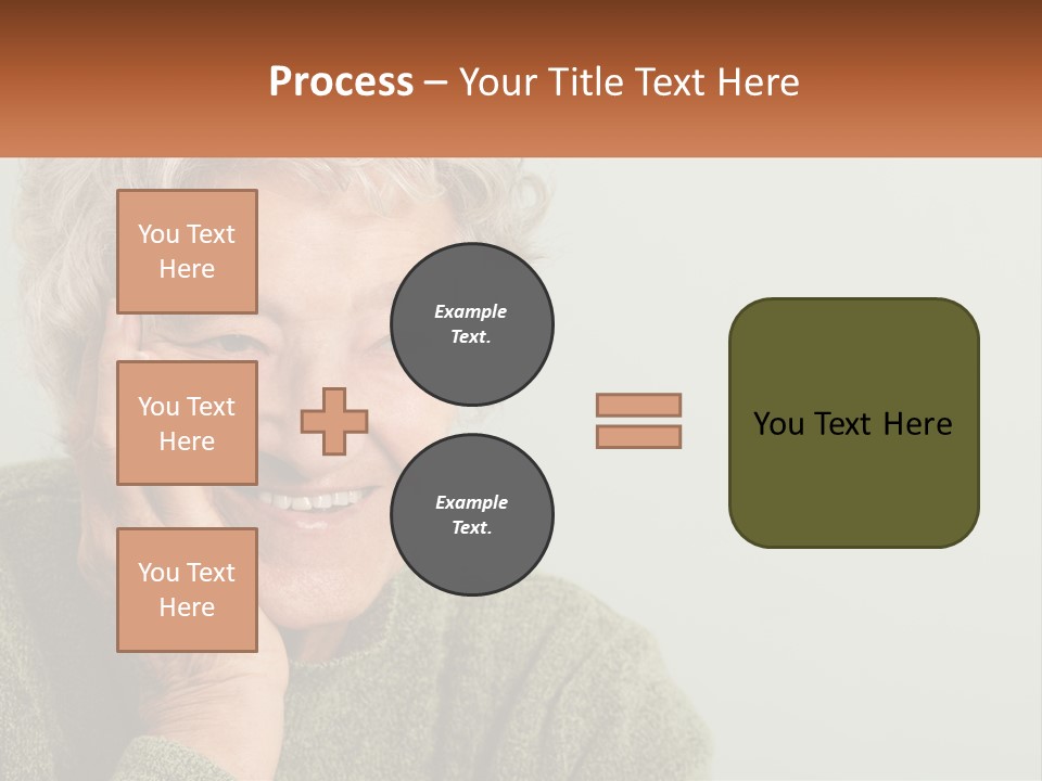 A Woman Smiling With Her Hands On Her Face PowerPoint Template