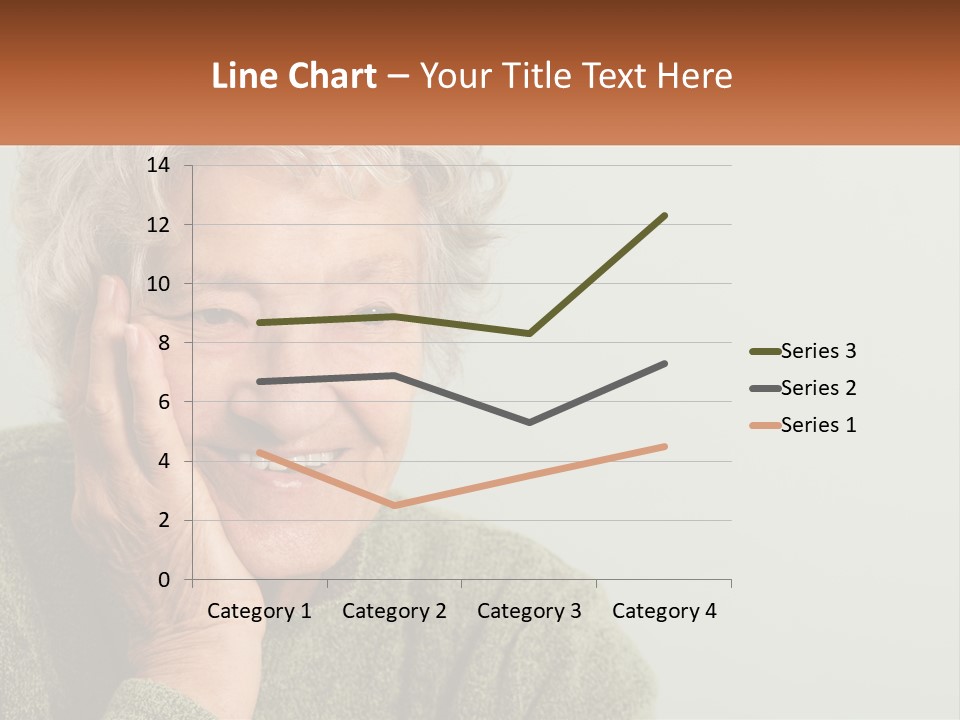 A Woman Smiling With Her Hands On Her Face PowerPoint Template