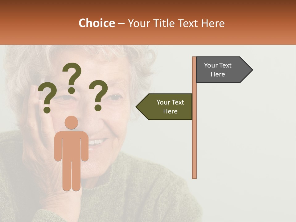 A Woman Smiling With Her Hands On Her Face PowerPoint Template