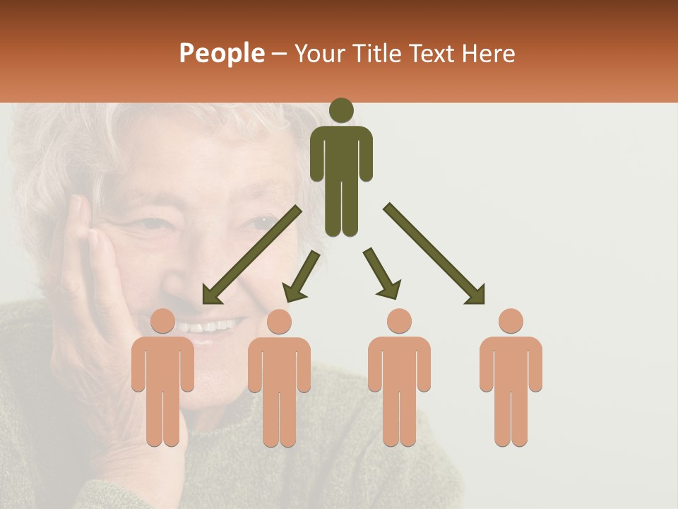 A Woman Smiling With Her Hands On Her Face PowerPoint Template