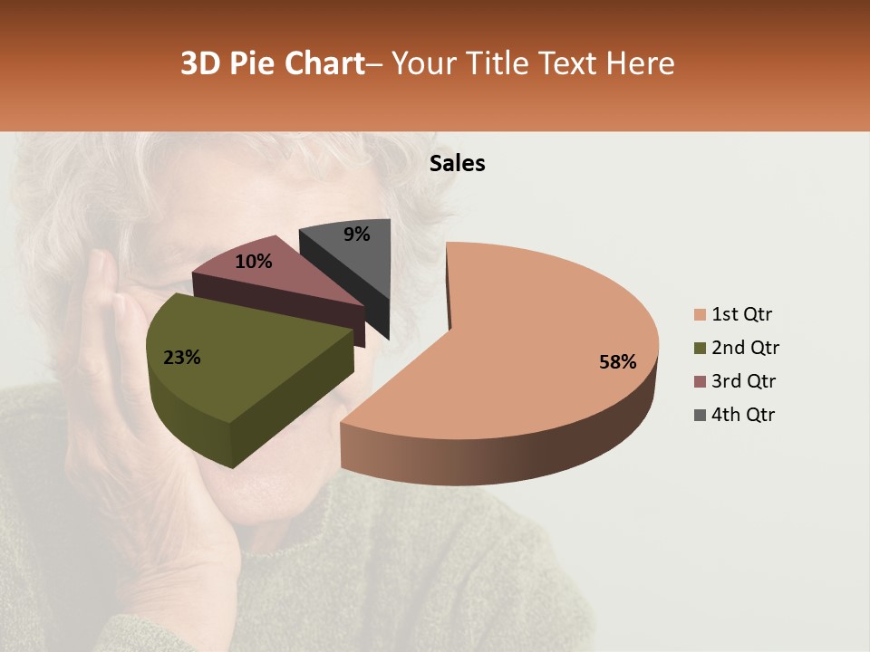 A Woman Smiling With Her Hands On Her Face PowerPoint Template