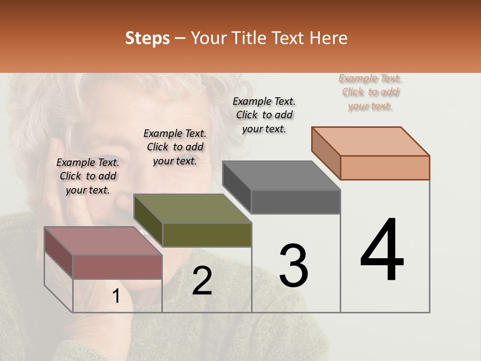 A Woman Smiling With Her Hands On Her Face PowerPoint Template