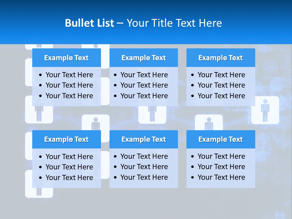 A Group Of People Standing In Front Of A Blue Background PowerPoint Template