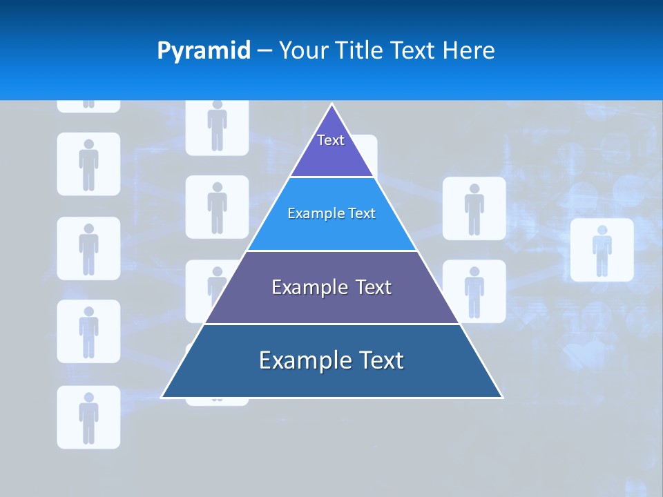 A Group Of People Standing In Front Of A Blue Background PowerPoint Template