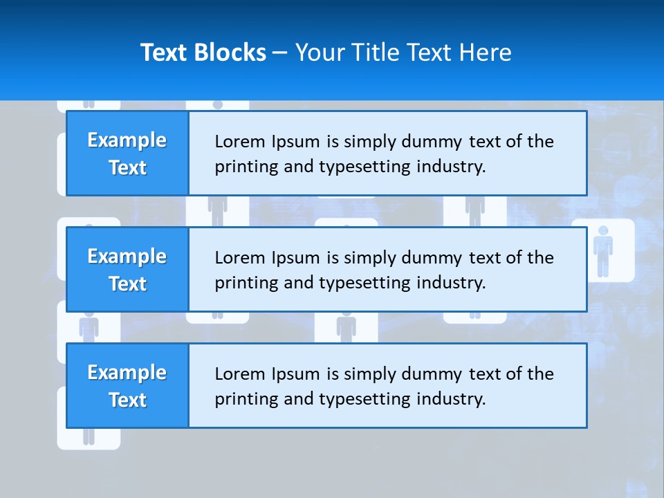 A Group Of People Standing In Front Of A Blue Background PowerPoint Template