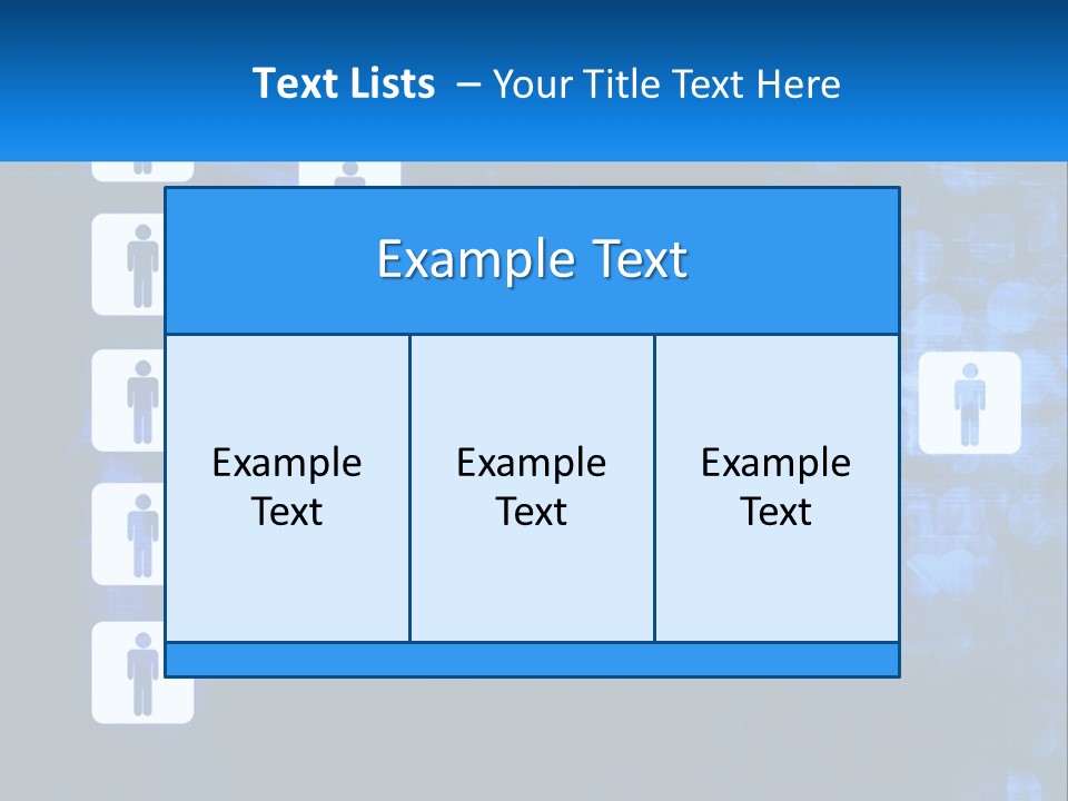 A Group Of People Standing In Front Of A Blue Background PowerPoint Template