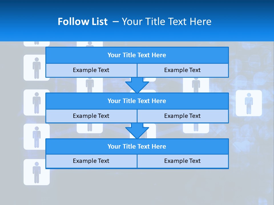 A Group Of People Standing In Front Of A Blue Background PowerPoint Template