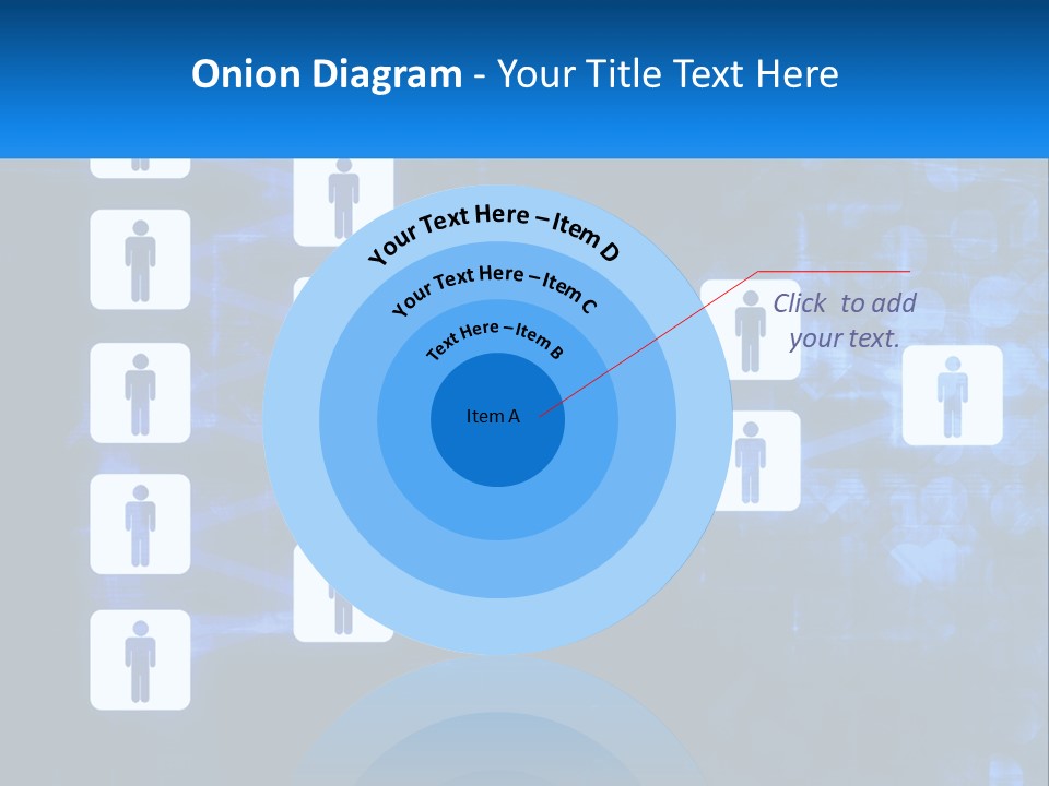 A Group Of People Standing In Front Of A Blue Background PowerPoint Template