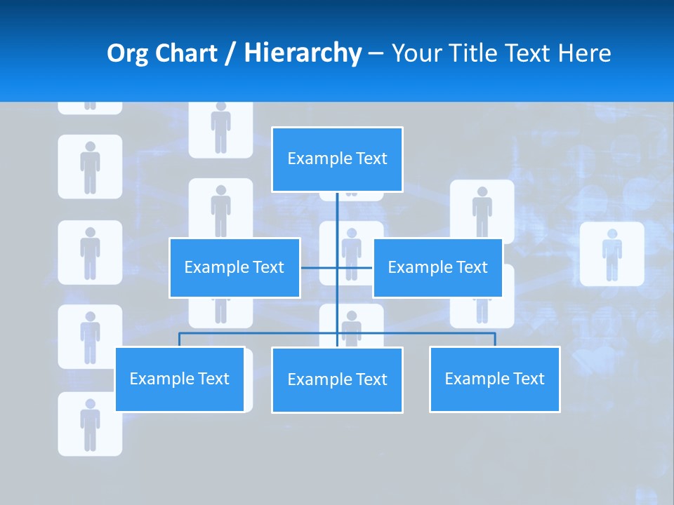 A Group Of People Standing In Front Of A Blue Background PowerPoint Template