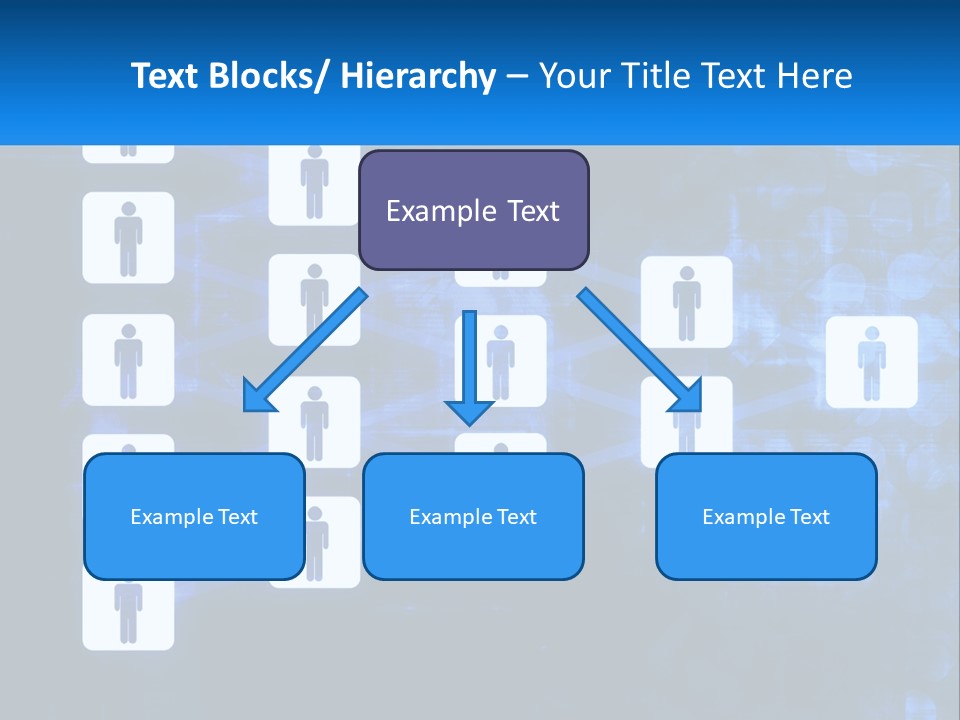 A Group Of People Standing In Front Of A Blue Background PowerPoint Template