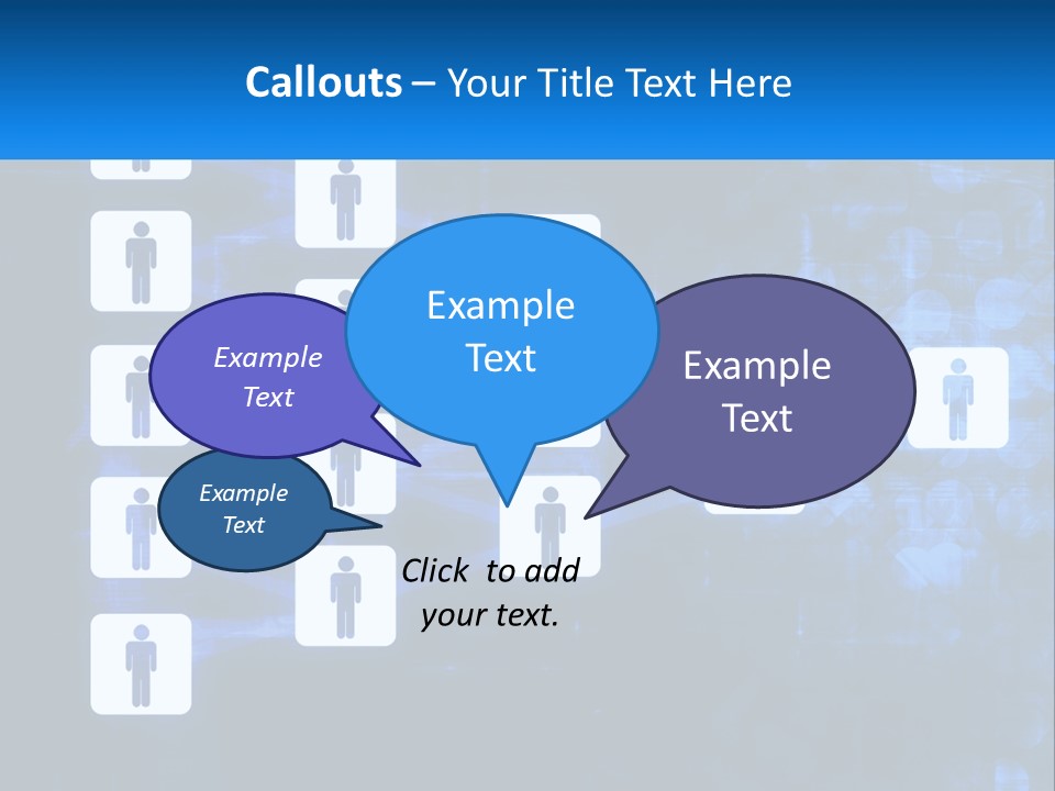 A Group Of People Standing In Front Of A Blue Background PowerPoint Template