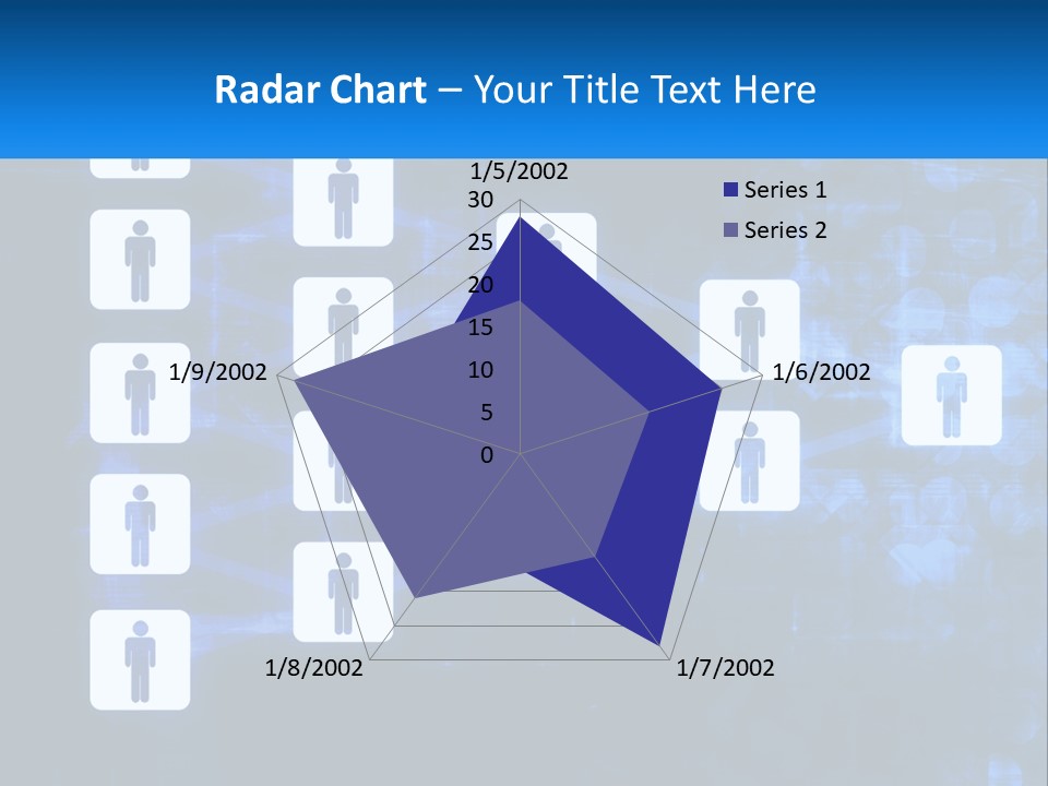 A Group Of People Standing In Front Of A Blue Background PowerPoint Template