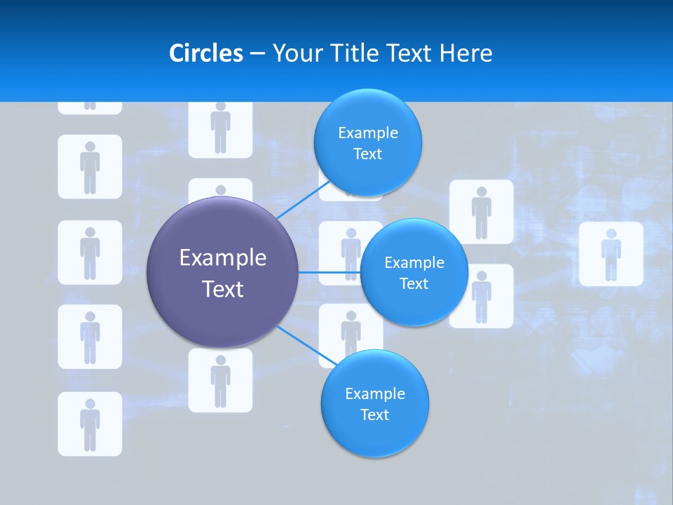 A Group Of People Standing In Front Of A Blue Background PowerPoint Template