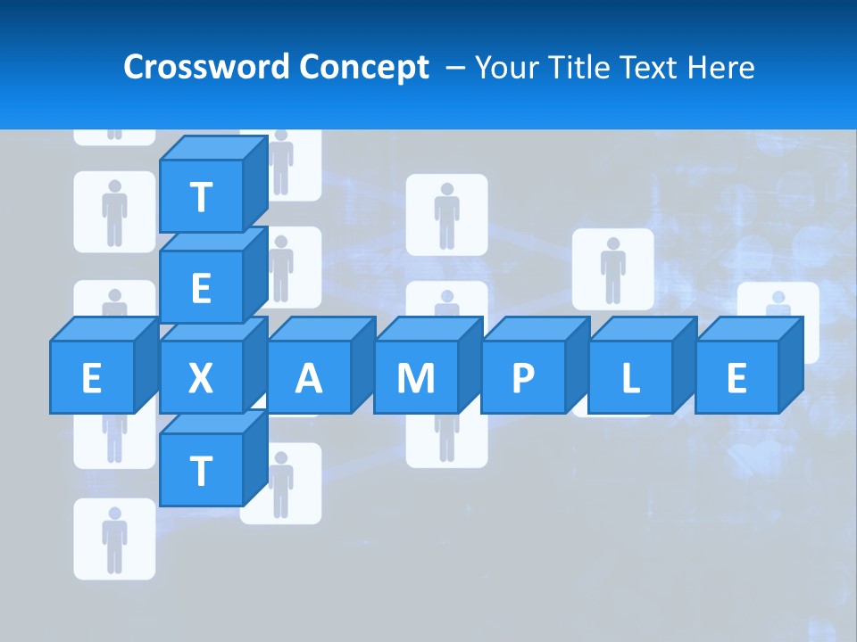 A Group Of People Standing In Front Of A Blue Background PowerPoint Template