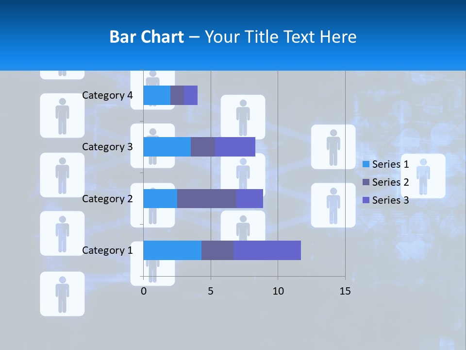 A Group Of People Standing In Front Of A Blue Background PowerPoint Template